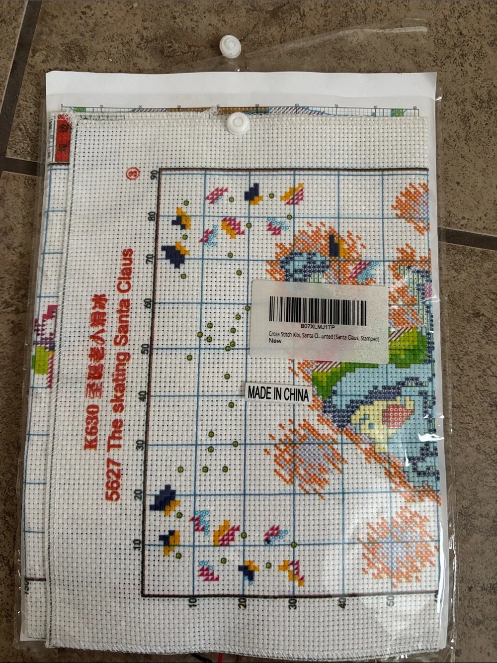 Joy Sunday The Slating Santa Claus Cross Stitch Set